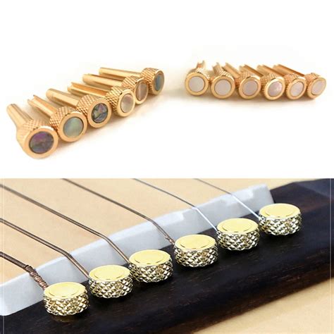 Acoustic Guitar Bridge Pins with Abalone Dot, Guitar .